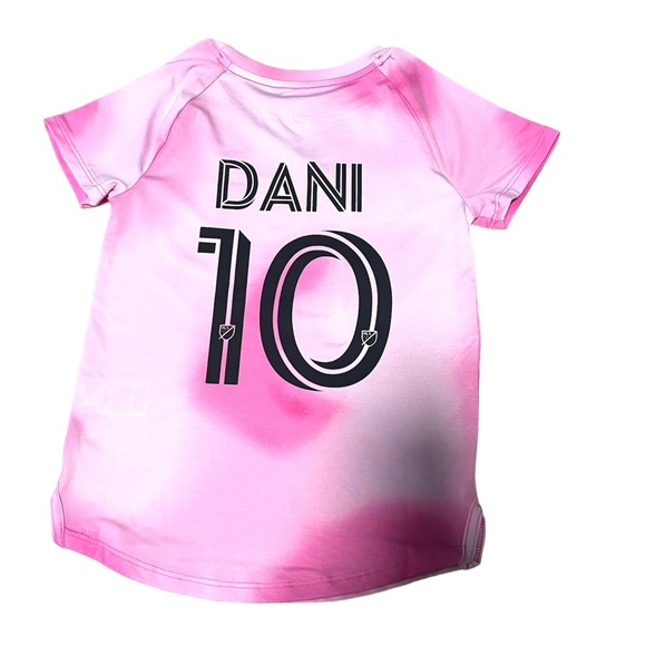 Customized Messi Inter Miami Athletic Kids Shirt Size XS 4-5 Custom - Picture 2 of 2